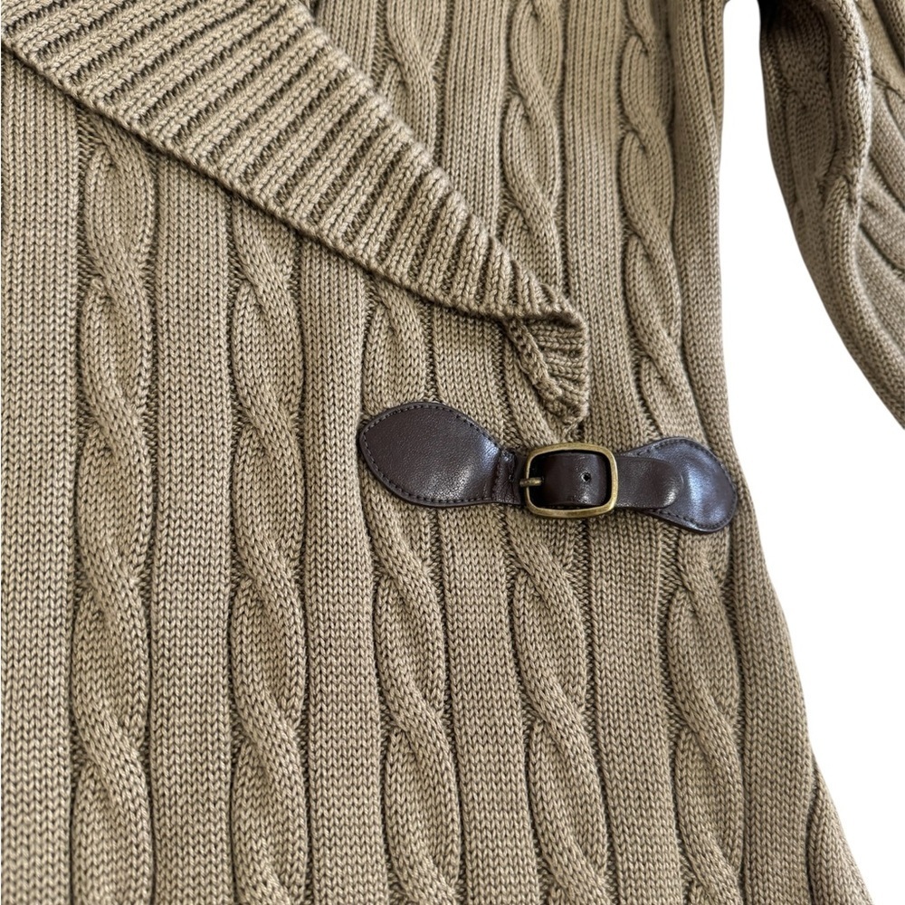 Calvin Klein Cable Knit Sweater Dress with Belt - Picture 4 of 7